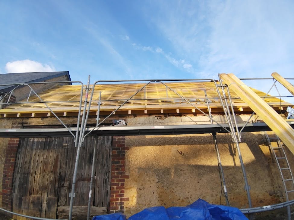 Travaux de structure bois réalisés en Sarthe