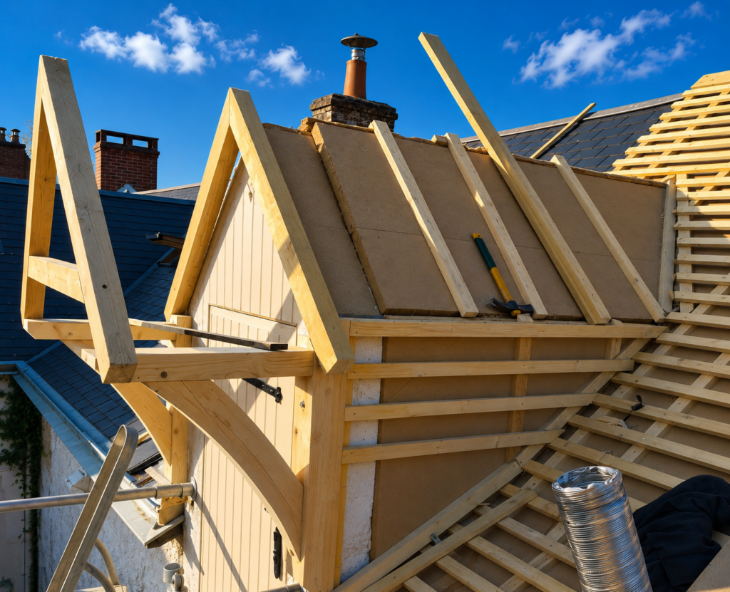 onfiez votre projet de construction de charpente en Sarthe et dans le Loir-et-Cher à Loir en Vallée Couverture. Charpentes traditionnelles, sur mesure et savoir-faire artisanal.