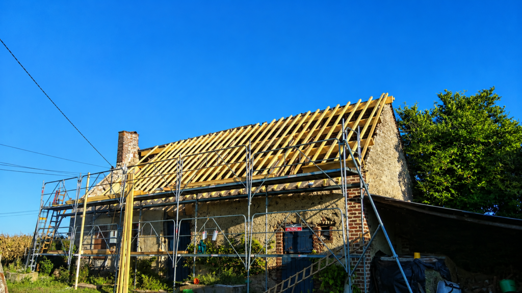 Travaux de rénovation de charpente réalisés en Sarthe